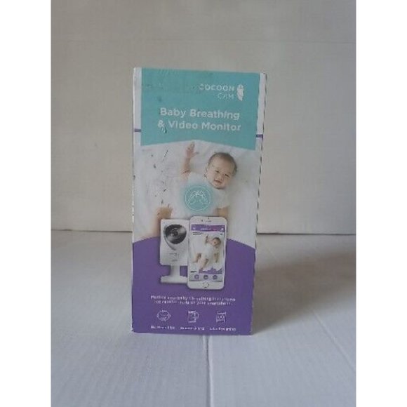 Cocoon Cam Baby Breathing & Video Monitor White - Picture 1 of 8